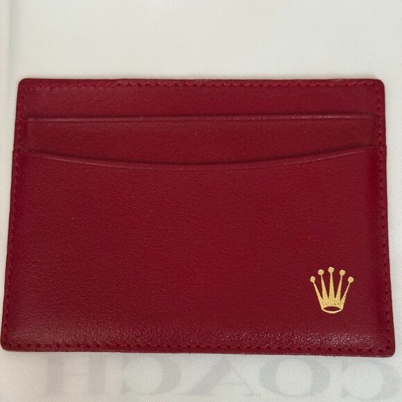 Rolex Red Leather Card Holder with Gold Logo never used!! - Picture 10 of 10